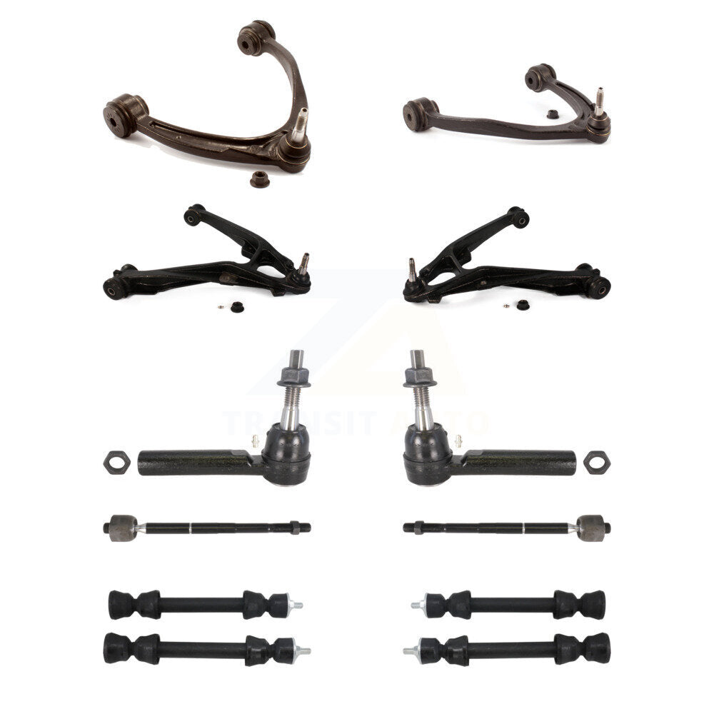 Front Control Arms And Lower Ball Joints Tie Rods Link Sway Bar Suspension Kit (10Pc) For KTR-105614