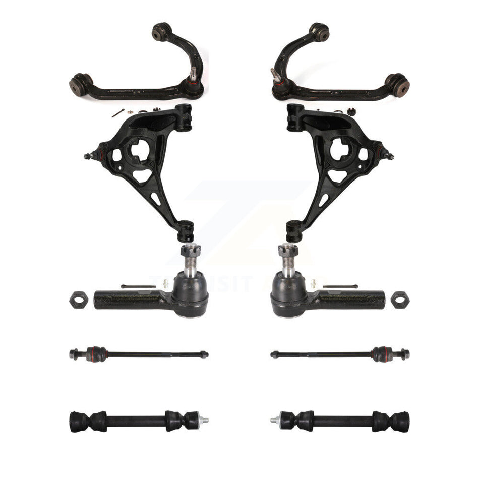 Front Control Arms Lower Ball Joints Tie Rods Link Sway Bar Kit (10Pc) For GMC Chevrolet KTR-105616
