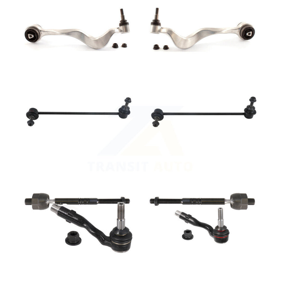 Front Lower Forward Control Arm & Ball Joint Tie Rod End Link Kit (8Pc) For 2011 BMW 550i KTR-105621