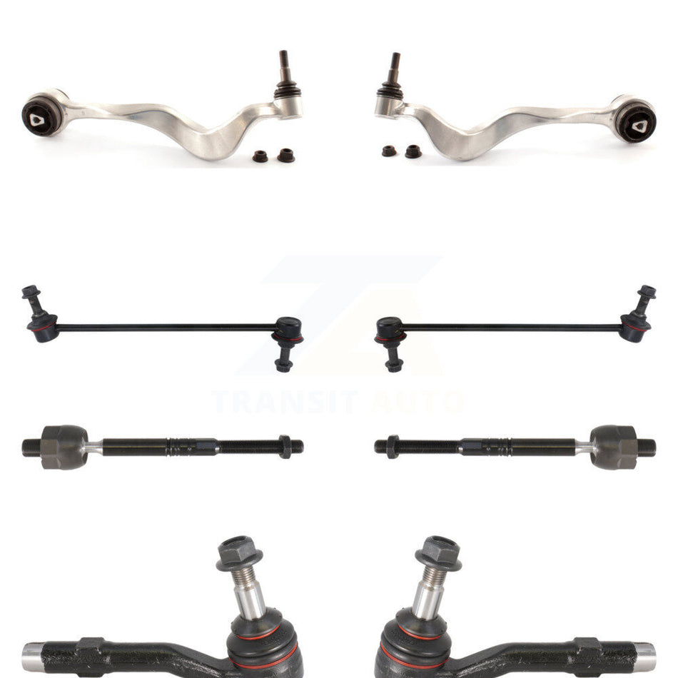 Front Lower Forward Control Arm & Ball Joint Tie Rod End Link Kit (8Pc) For 2011 BMW 550i KTR-105622