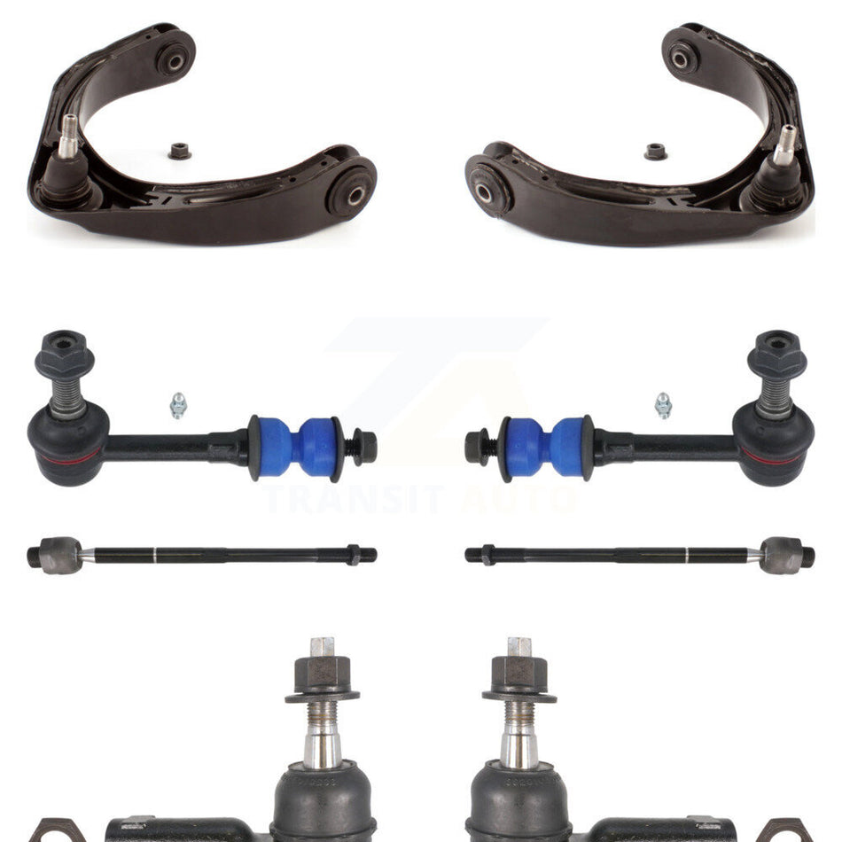 Front Upper Control Arm Ball Joint Assembly Tie Rod End Link Kit (8Pc) For Dodge Ram 1500 KTR-105626