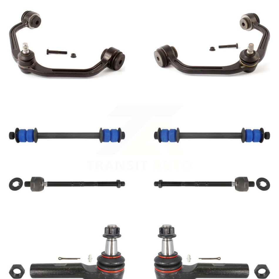 Front Suspension Upper Control Arm Ball Joint Tie Rod End Link Kit (8Pc) For Ford Ranger KTR-105627