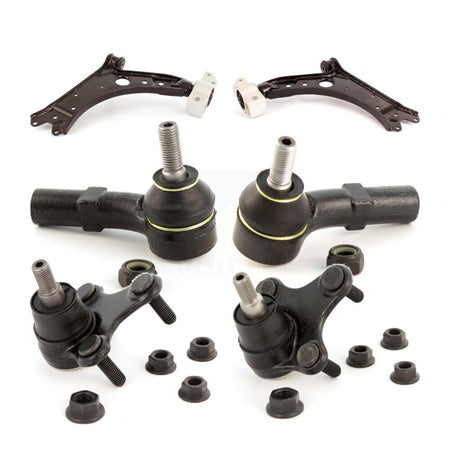 Front Lower Control Arm Tie Rod End Ball Joint Kit (6Pc) For Volkswagen Jetta Golf Rabbit KTR-105640