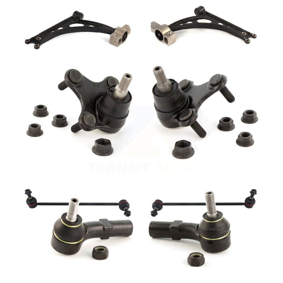 Front Lower Control Arm Tie Rod End Link Ball Joint Kit (8Pc) For Volkswagen Jetta Golf R KTR-105651