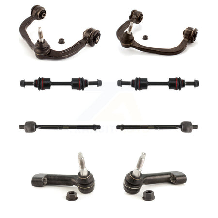 Front Suspension Upper Control Arm & Ball Joint Tie Rod End Link Kit (8Pc) For Ford F-150 KTR-105652