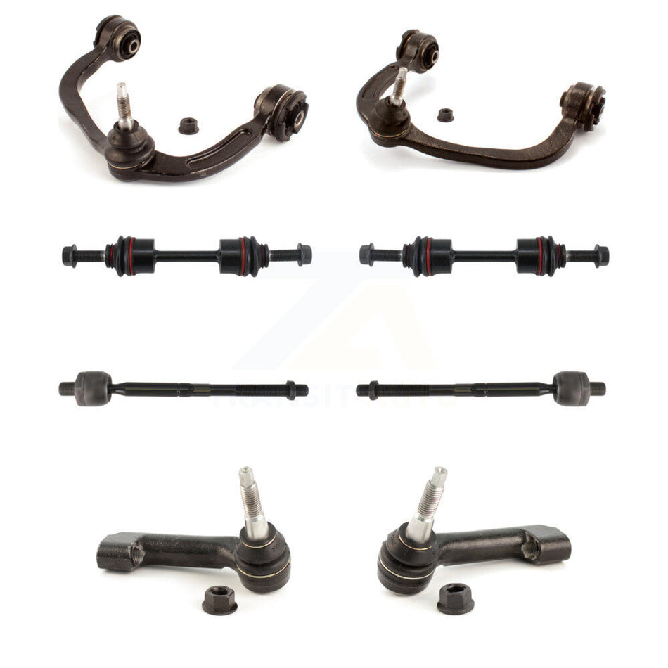 Front Suspension Upper Control Arm & Ball Joint Tie Rod End Link Kit (8Pc) For Ford F-150 KTR-105652