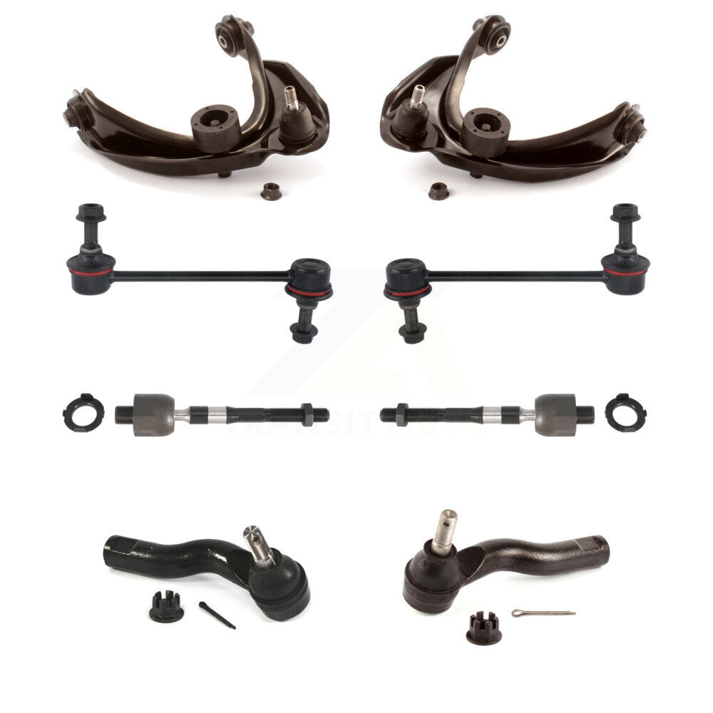 Front Upper Control Arm Ball Joint Tie Rod End Link Kit (8Pc) For Ford Fusion Lincoln MKZ KTR-105656