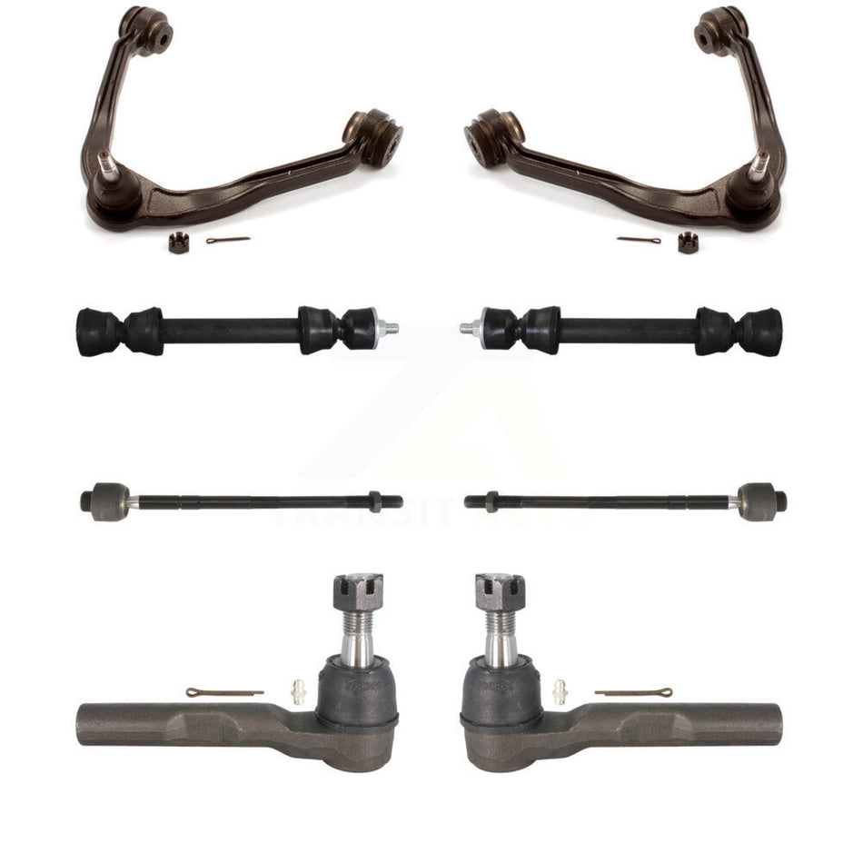 Front Upper Control Arm & Ball Joint Tie Rod End Link Kit For Chevrolet Express 1500 GMC KTR-105657