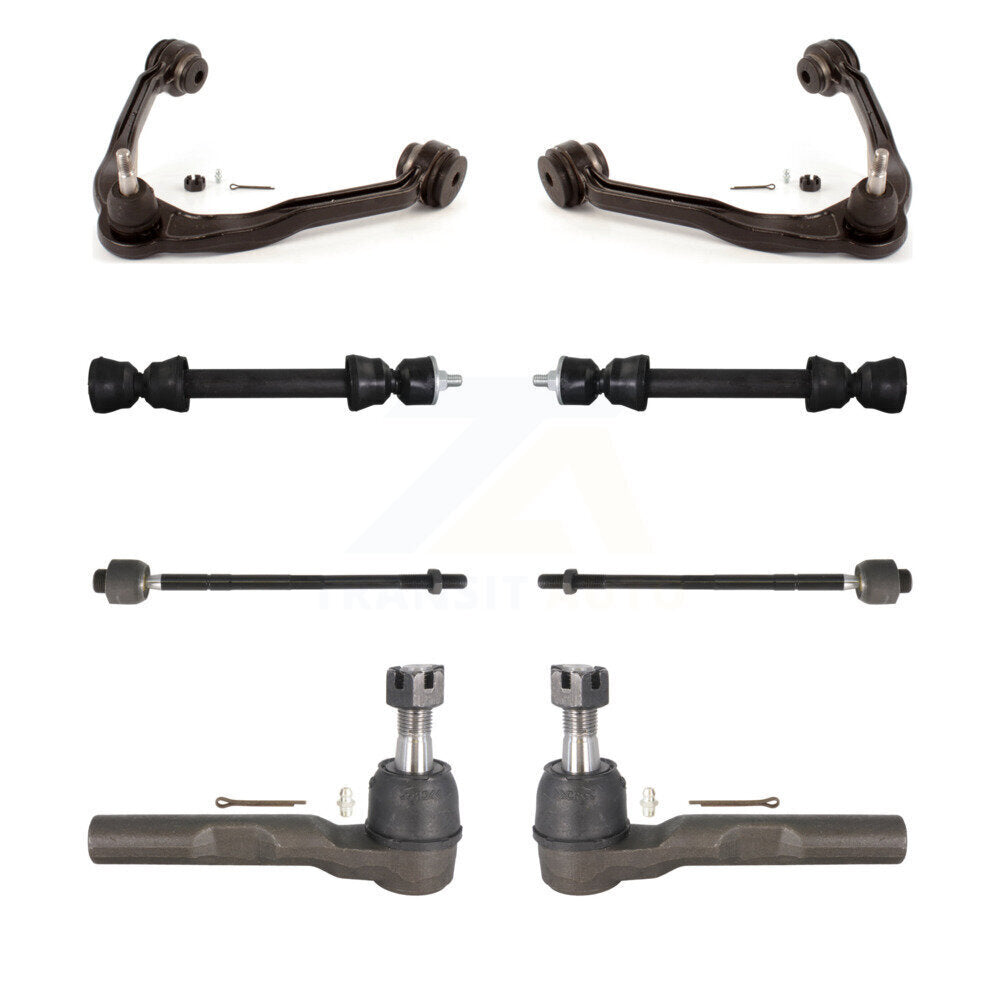 Front Upper Control Arm & Ball Joint Tie Rod End Link Kit For Chevrolet Express 1500 GMC KTR-105658
