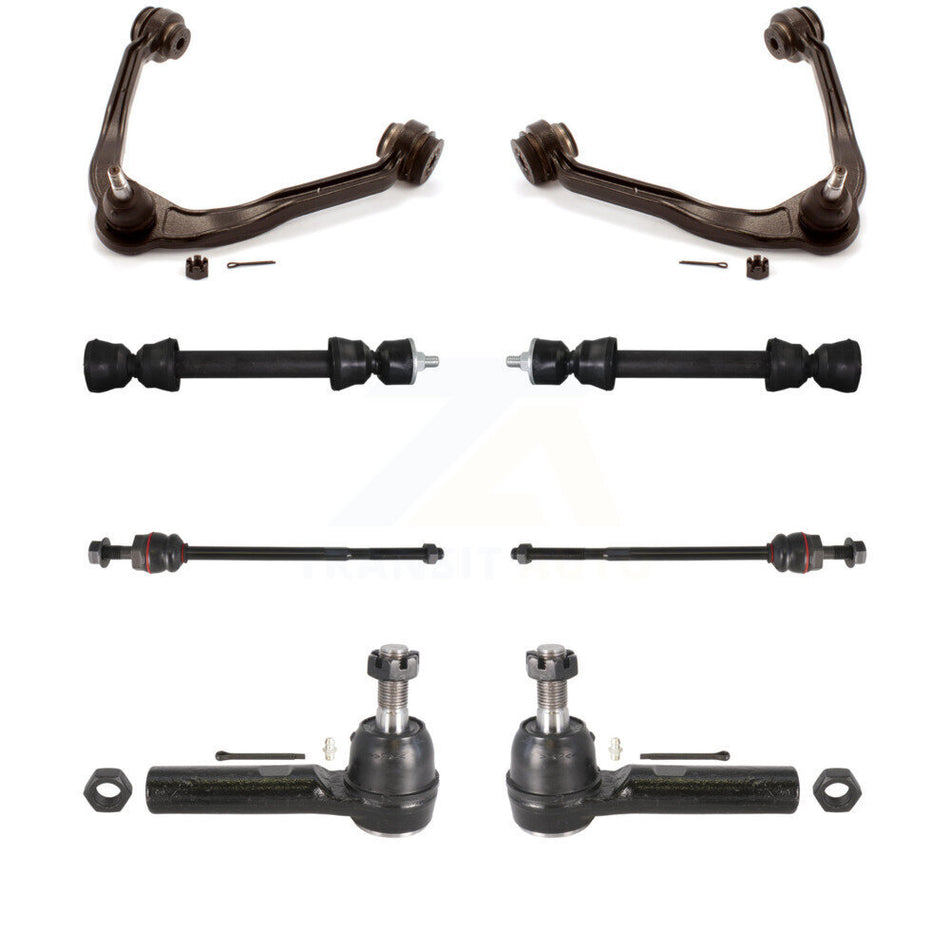Front Upper Control Arm & Ball Joint Tie Rod End Link Kit For Chevrolet Express 2500 GMC KTR-105659