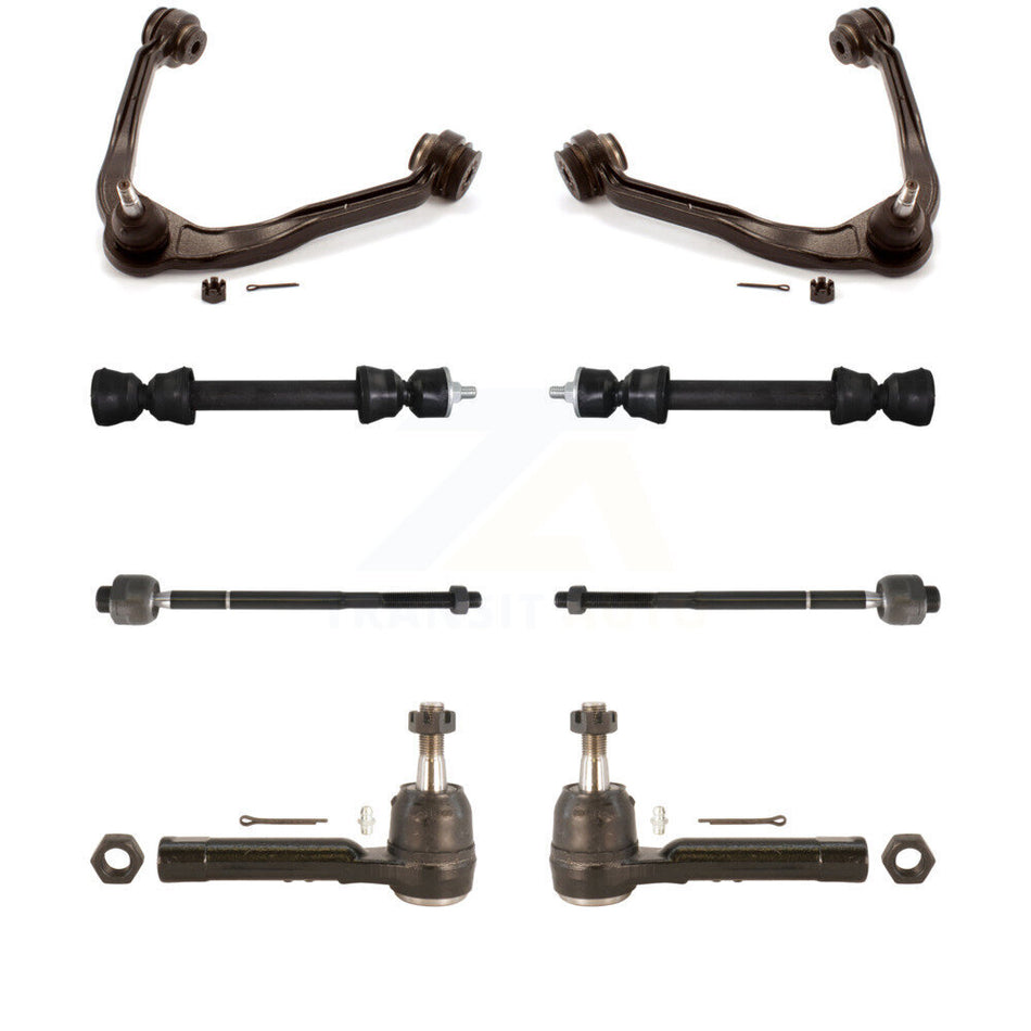 Front Upper Control Arm And Ball Joint Tie Rod End Link Kit For GMC Sierra 1500 Chevrolet KTR-105660