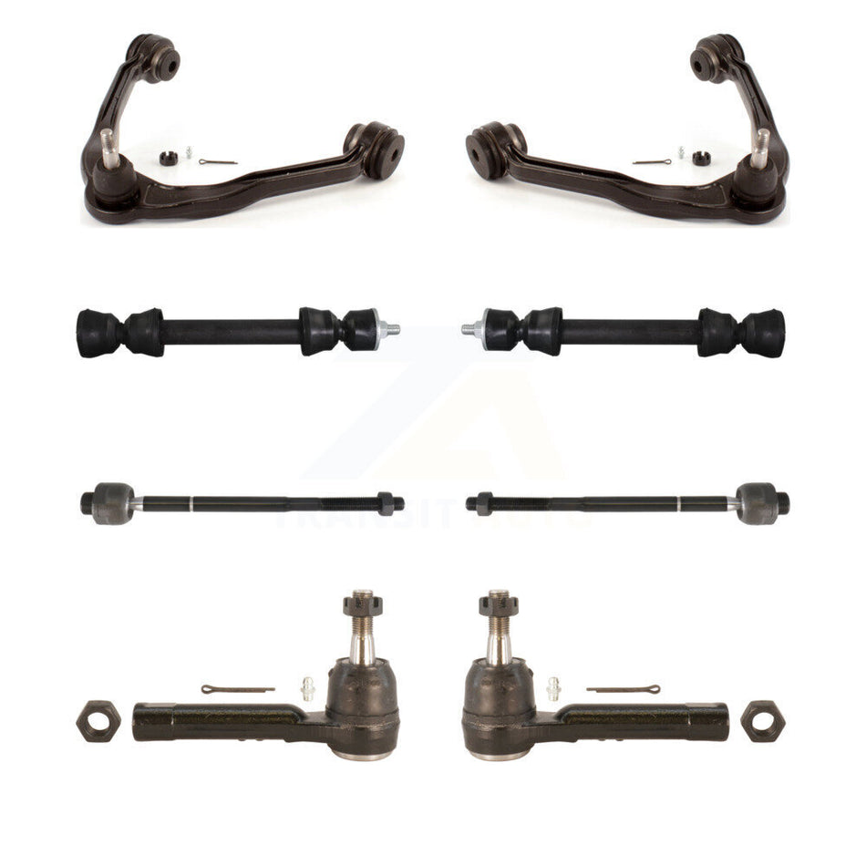 Front Upper Control Arm And Ball Joint Tie Rod End Link Kit For GMC Sierra 1500 Chevrolet KTR-105661