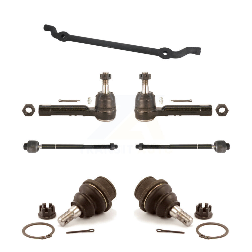 Front Inner Outer Tie Rods Center Link & Lower Ball Joints Kit For GMC Sierra 1500 KTR-105679