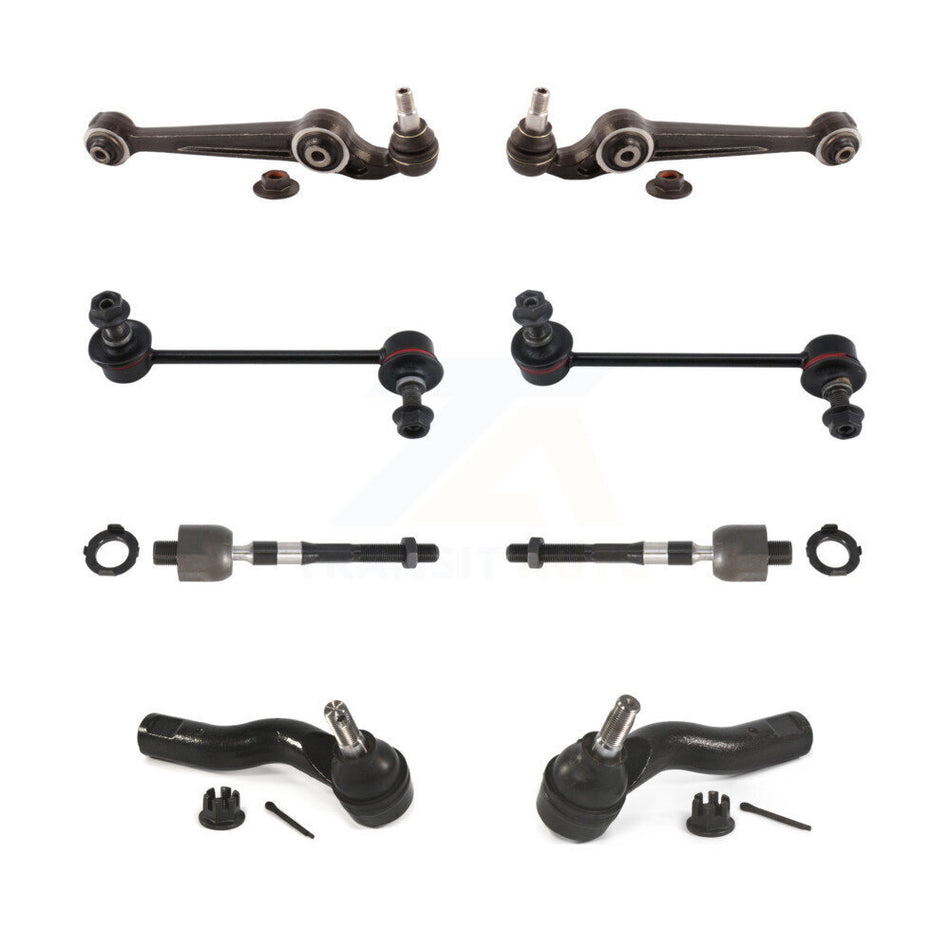 Front Lower Forward Control Arm & Ball Joint Tie Rod End Link Kit (8Pc) For Mazda 6 Ford KTR-105688