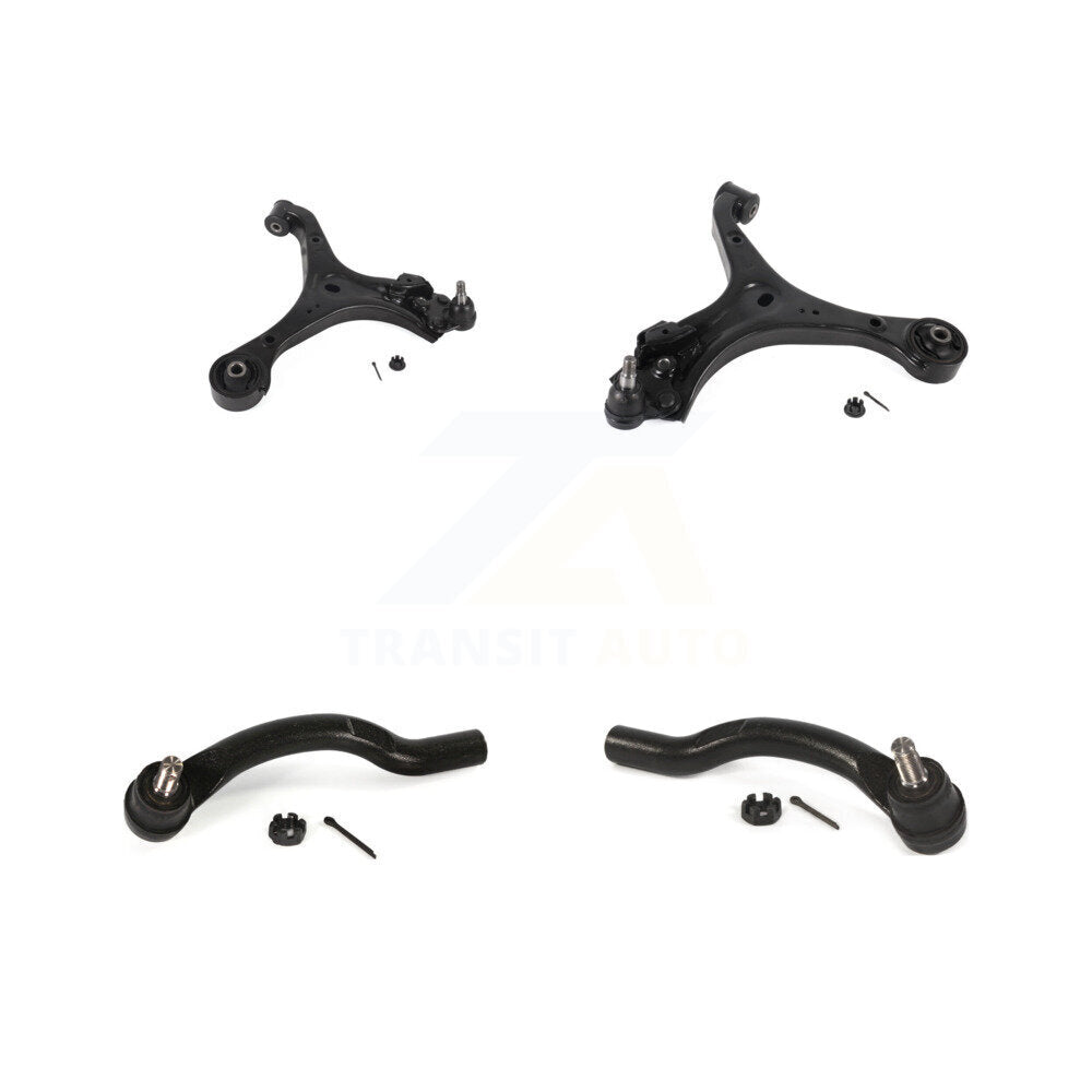 Front Suspension Lower Control Arm Assembly And Tie Rod End Kit For 2020-2022 Acura ILX KTR-105743