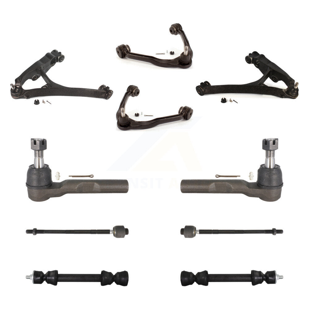 Front Upper & Lower Control Arms Tie Rods Link Sway Bar Kit (10Pc) For Chevrolet Express KTR-105754