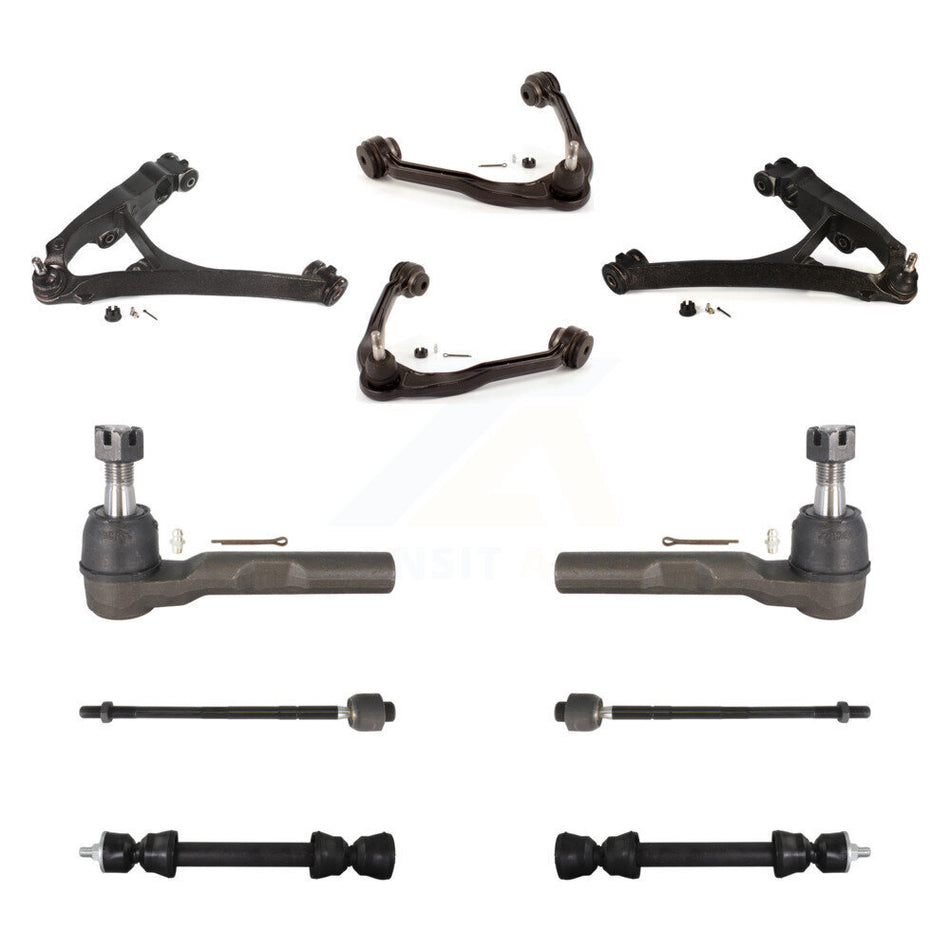 Front Upper & Lower Control Arms Tie Rods Link Sway Bar Kit (10Pc) For Chevrolet Express KTR-105754