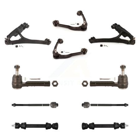 Front Upper & Lower Control Arms Tie Rods Link Sway Bar Kit (10Pc) For GMC Sierra 1500 KTR-105756