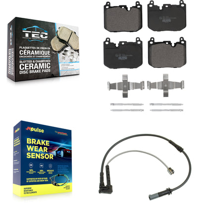 Front Ceramic Disc Brake Pads & Wear Sensor Kit For Mini Cooper Countryman Clubman BMW X2 KTW-100073