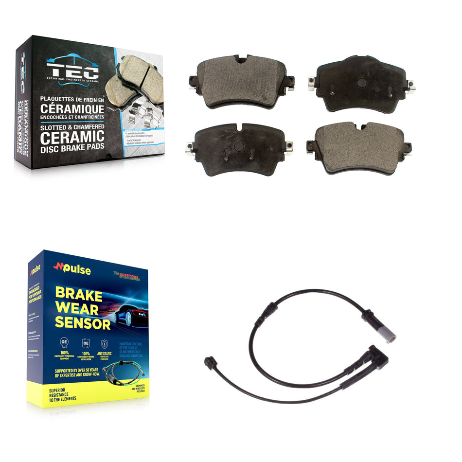 Front Ceramic Disc Brake Pads And Wear Sensors Kit For Mini Cooper KTW-100104
