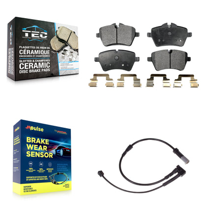 Front Ceramic Disc Brake Pads And Wear Sensors Kit For Mini Cooper KTW-100108