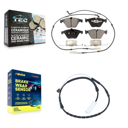 Front Ceramic Disc Brake Pads And Extra Wear Sensors Kit For BMW 335i xDrive X1 328i KTW-100149