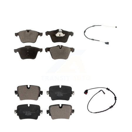 Front Rear Ceramic Disc Brake Pads And Wear Sensors Kit For Jaguar F-Type KTW-100248
