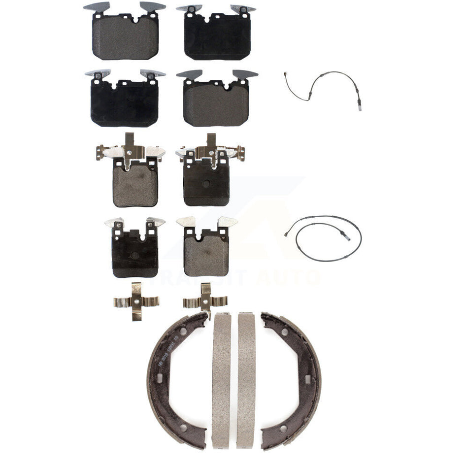 Front Rear Ceramic Brake Pads Wear Sensor Kit (5Pc) For BMW 340i xDrive 435i 440i Gran M2 KTW-100739