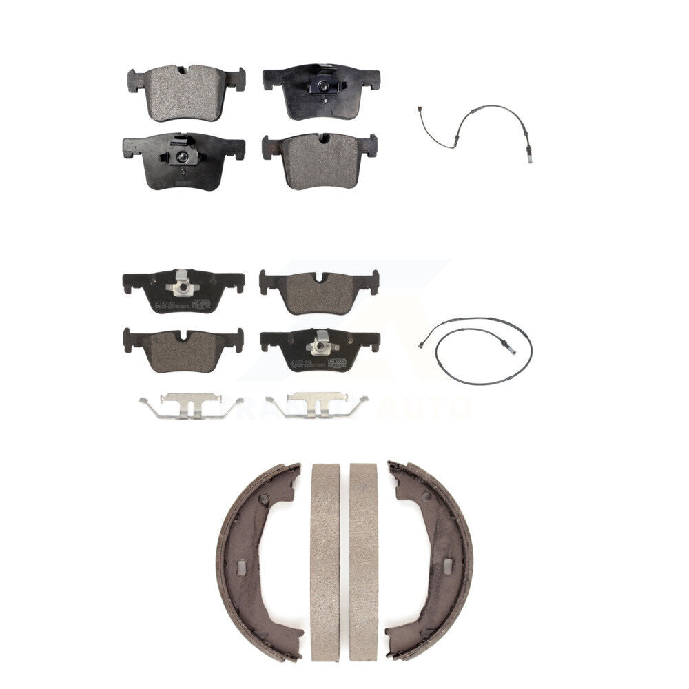Front Rear Ceramic Disc Brake Pad And Wear Sensor Kit (5Pc) For BMW 320i xDrive 328d 2.0L KTW-100743