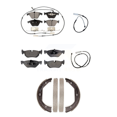 Front Rear Ceramic Disc Brake Pads And Extra Wear Sensors Kit (5Pc) For BMW X1 KTW-100756