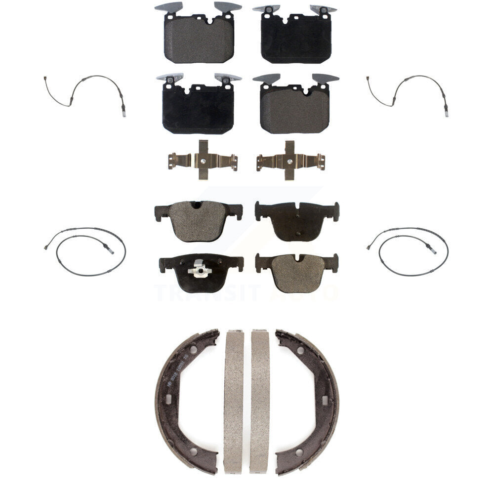 Front Rear Ceramic Brake Pads Wear Sensor Kit (7Pc) For BMW 340i xDrive 435i 440i Gran GT KTW-100794