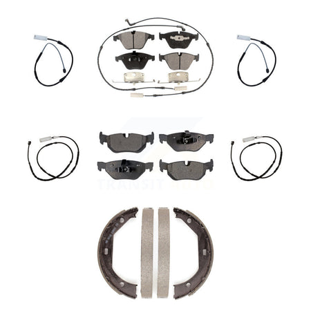 Front Rear Ceramic Disc Brake Pads And Extra Wear Sensors Kit (7Pc) For BMW X1 KTW-100798
