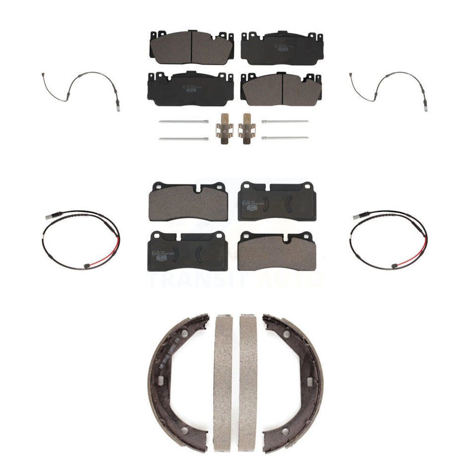 Front Rear Ceramic Disc Brake Pads And Wear Sensors Kit (7Pc) For BMW M3 M2 KTW-100805