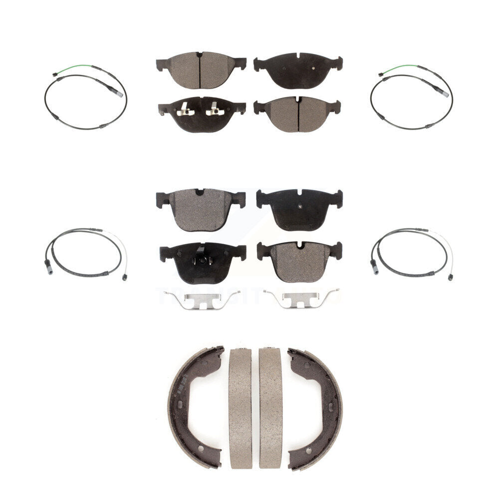 Front Rear Ceramic Disc Brake Pad Wear Sensor Kit (7Pc) For BMW X5 X6 xDrive50i with 4.4L KTW-100829