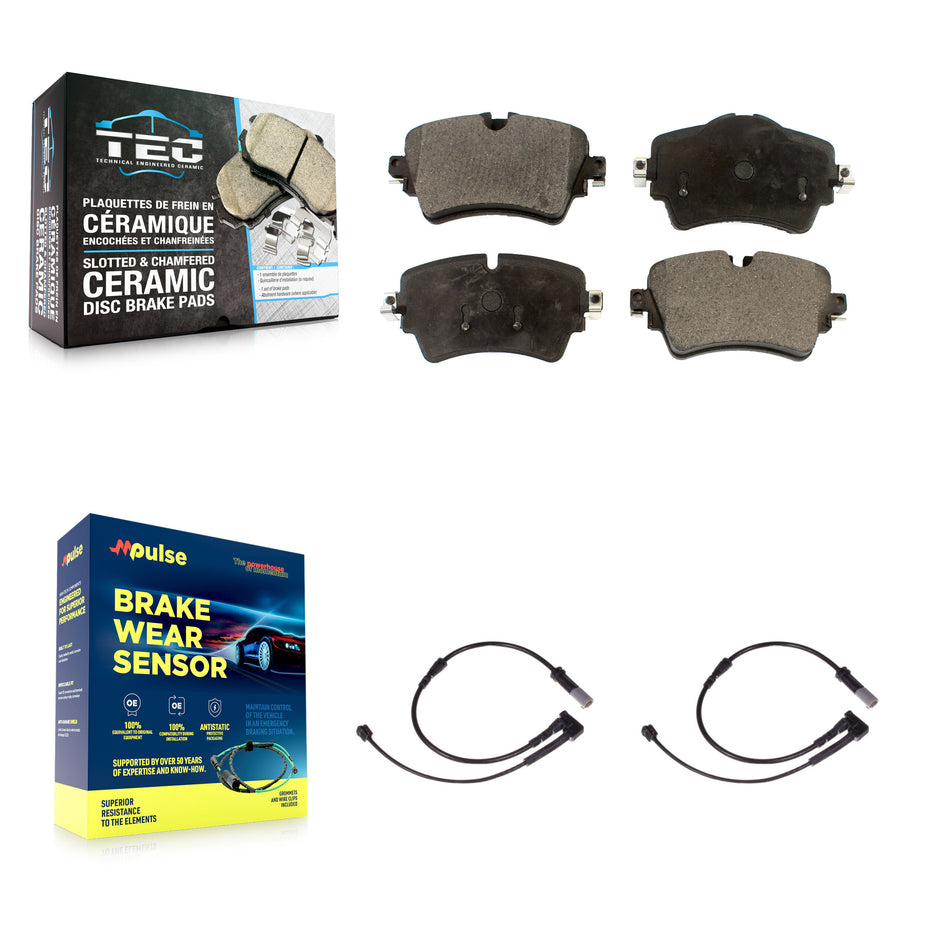 Front Ceramic Disc Brake Pads And Wear Sensors Kit For Mini Cooper KTW-100871