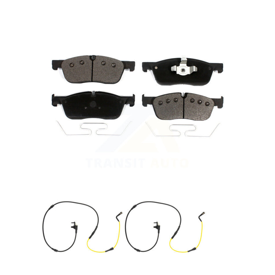 Front Ceramic Disc Brake Pad And Wear Sensor Kit For Jaguar F-Pace Land Rover Range Velar KTW-100963