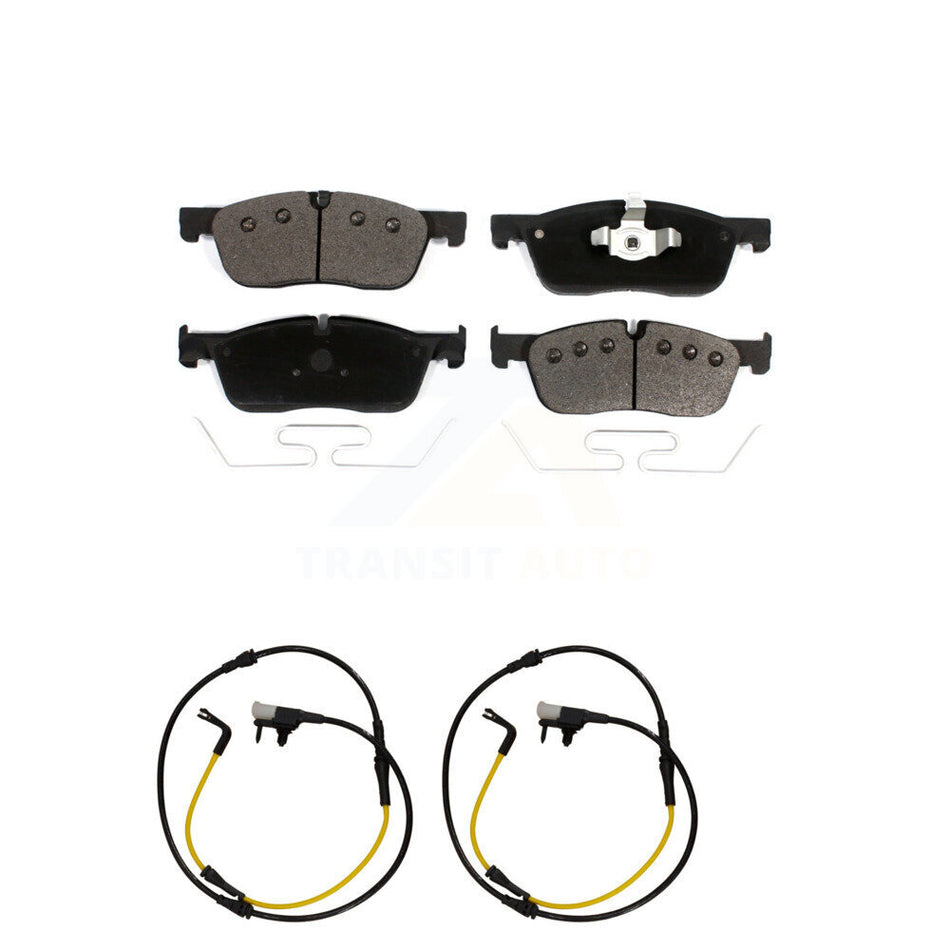 Front Ceramic Disc Brake Pad And Wear Sensor Kit For Jaguar F-Pace Land Rover Range Velar KTW-100963