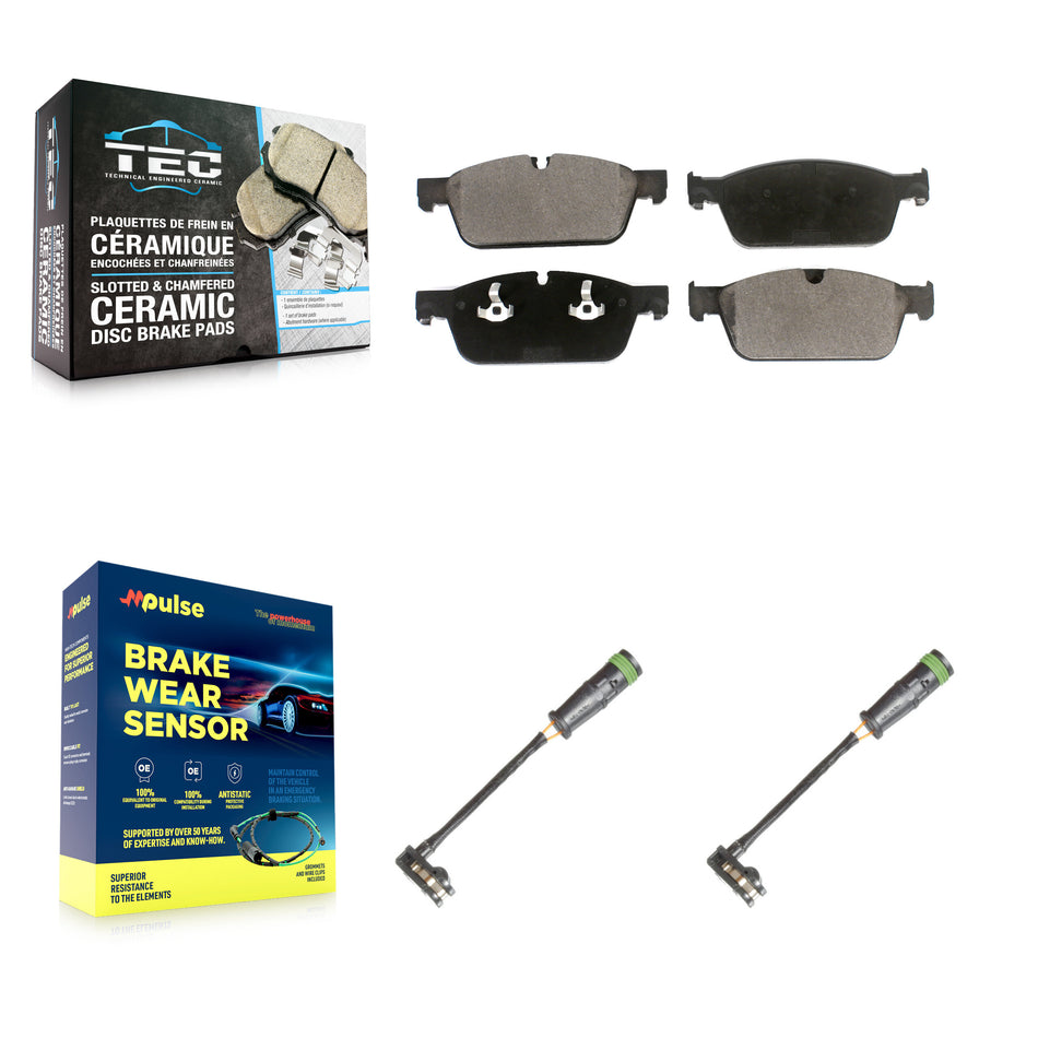 Front Ceramic Disc Brake Pads Wear Sensor Kit For Mercedes-Benz GL350 GL550 GL450 GLS350d KTW-101055