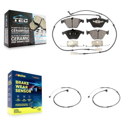Front Ceramic Disc Brake Pads And Extra Wear Sensors Kit For BMW Z4 KTW-101071
