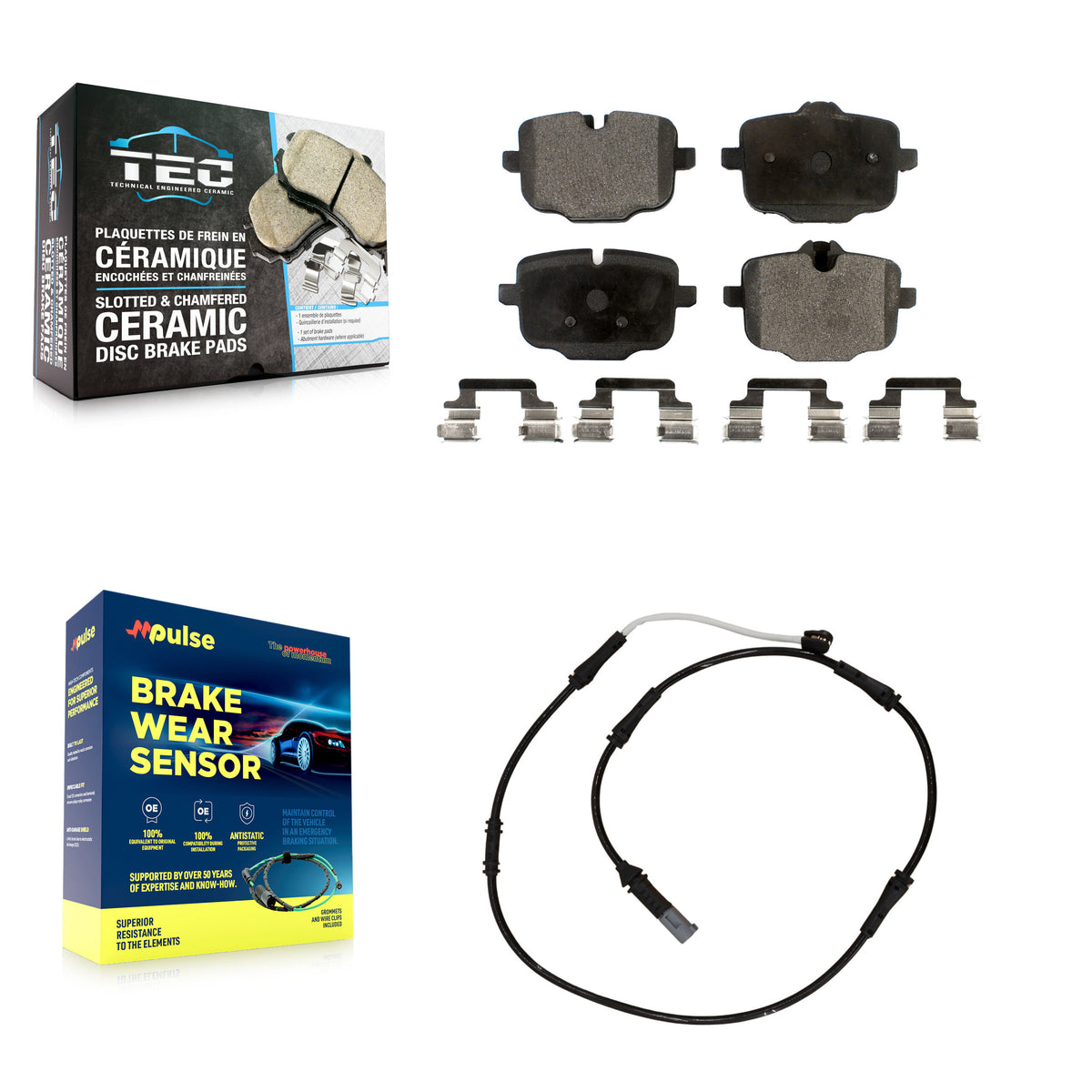 Rear Ceramic Disc Brake Pads And Wear Sensors Kit For BMW M5 M6 Gran Coupe KTW-101089