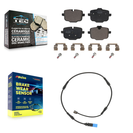 Rear Ceramic Disc Brake Pads And Wear Sensors Kit For BMW X5 X7 X6 KTW-101112