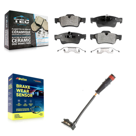 Rear Ceramic Brake Pad & Wear Sensor Kit For Mercedes-Benz ML350 R350 G63 AMG GL450 ML500 KTW-101171