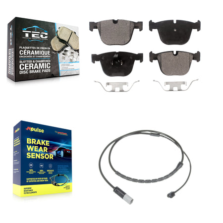 Rear Ceramic Disc Brake Pads And Wear Sensors Kit For BMW X5 X6 KTW-101175
