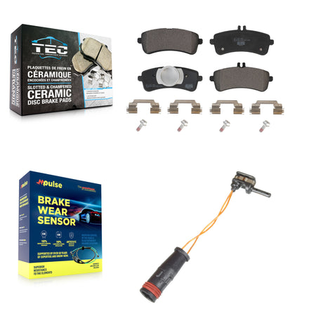 Rear Ceramic Disc Brake Pads And Wear Sensors Kit For Mercedes-Benz S63 AMG SL63 S65 SL65 KTW-101189