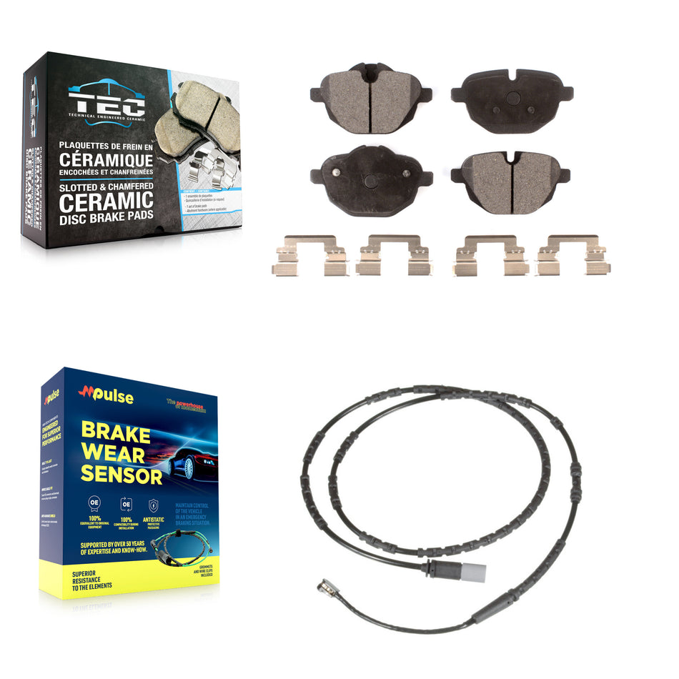 Rear Ceramic Disc Brake Pads And Wear Sensors Kit For BMW Z4 KTW-101237