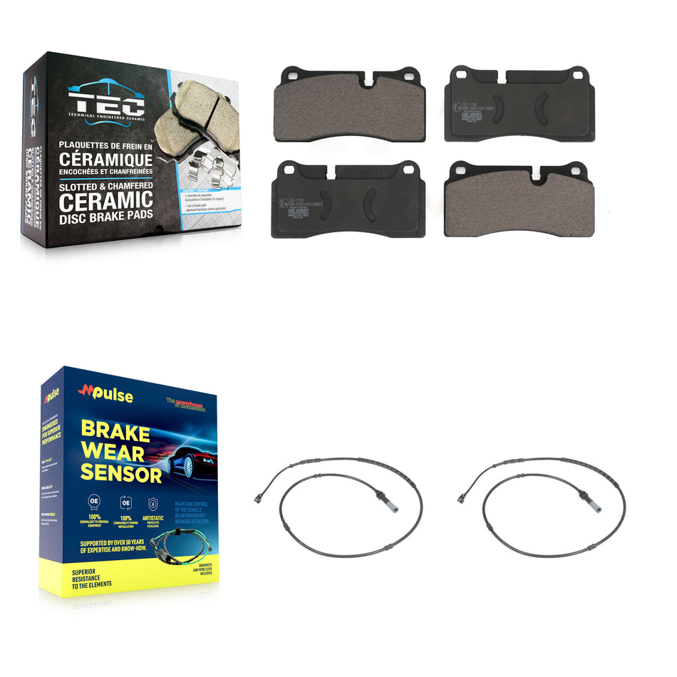 Rear Ceramic Disc Brake Pads And Wear Sensor Kit For BMW M2 With Composite Brakes KTW-101293