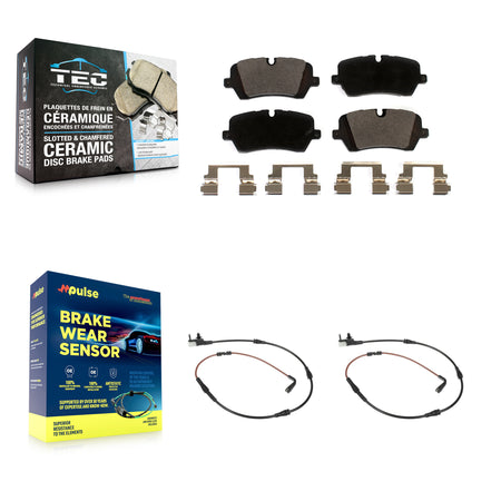 Rear Ceramic Disc Brake Pads And Wear Sensors Kit For Land Rover Range Sport Discovery KTW-101312
