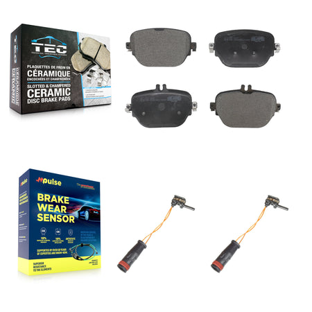 Rear Ceramic Brake Pad Wear Sensor Kit For Mercedes-Benz E63 AMG S 4.0L with Disc KTW-101349