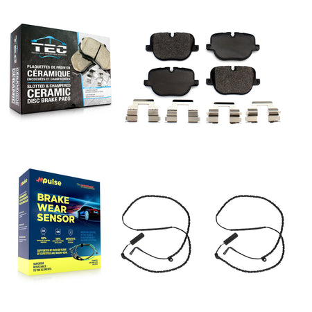 Rear Ceramic Disc Brake Pads And Wear Sensors Kit For Land Rover Range KTW-101372