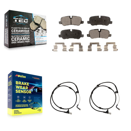 Rear Ceramic Disc Brake Pads And Wear Sensors Kit For Land Rover Range Sport LR4 LR3 KTW-101398